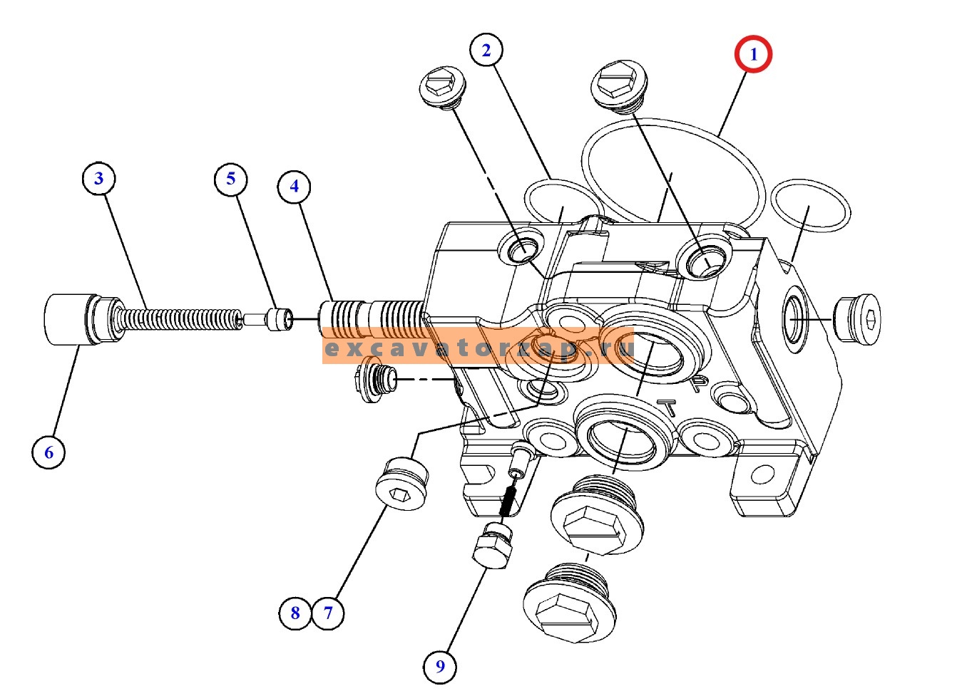 Запчасти для CAT 428/432/434/444
