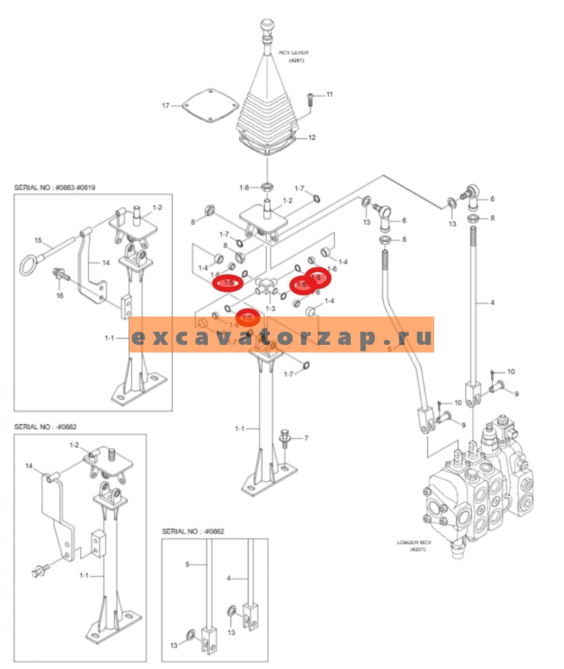 Кольцо уплотнительное 31U2-10290 (для крестовины рычага) экскаватора погрузчика HYUNDAI H940S