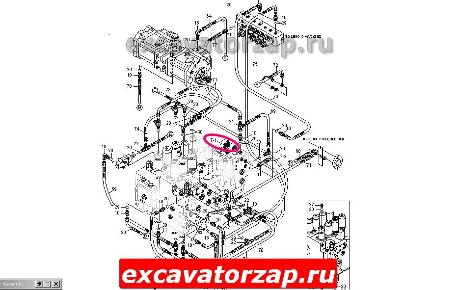 Датчик давления 31E5-40540, 20PS981-3 экскаватора Hyundai