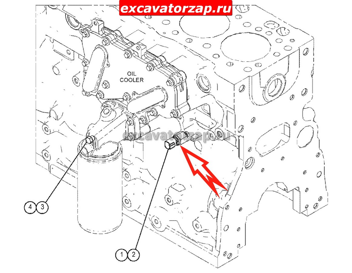 Купить датчик zuac-00300 давления масла двигателя экскаватора погрузчика  hyundai h940s за 4 500 рублей в городе Набережные Челны
